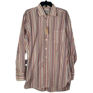 Bergdorf Goodman multi color dress shirt 16 1/2 190‎ Retail